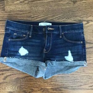 Abercrombie Ripped Jean Shorts: Size 4